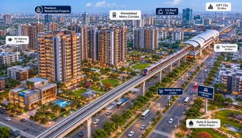 Best Residential Projects Near Ahmedabad Metro Routes